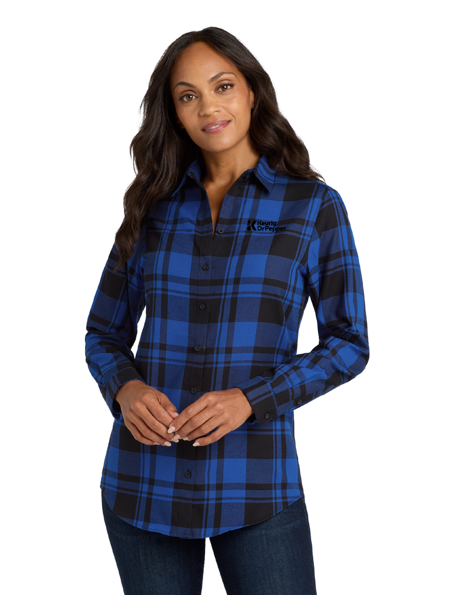 Port Authority Ladies Plaid Flannel Tunic - Image 4